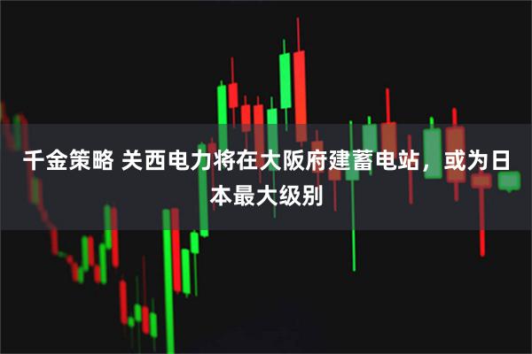 千金策略 关西电力将在大阪府建蓄电站，或为日本最大级别