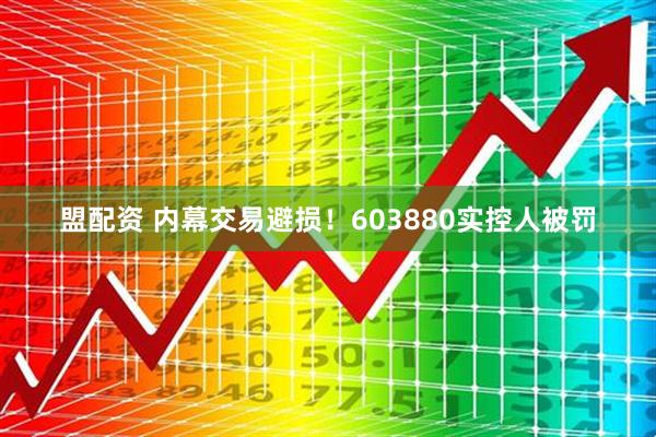 盟配资 内幕交易避损！603880实控人被罚